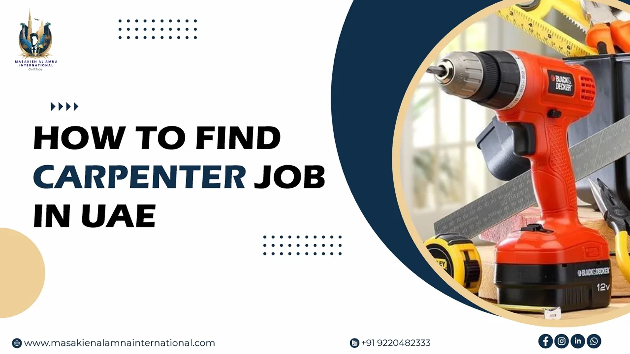 Carpenter job in UAE