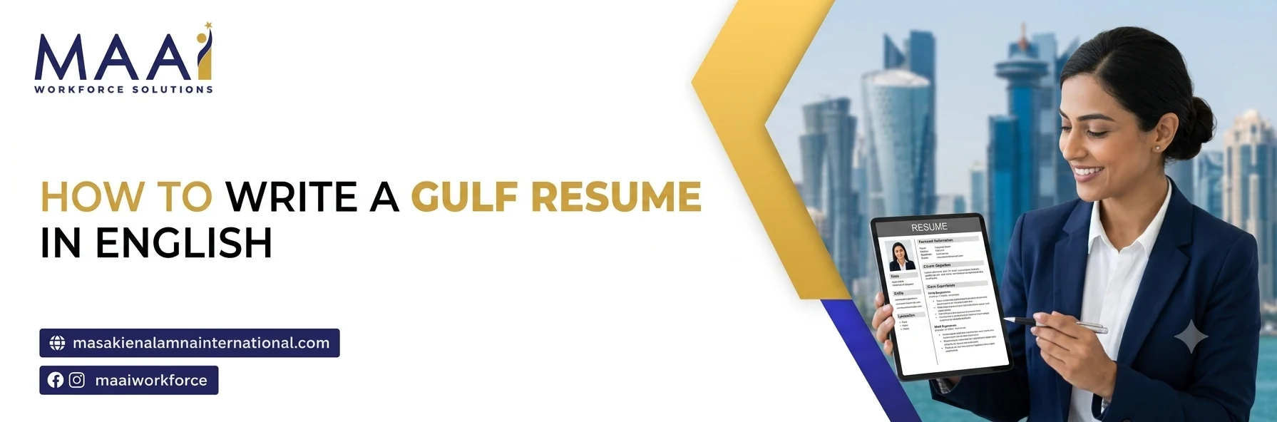How to Write a Gulf-Ready Resume in English